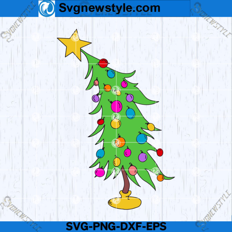 Grinch Christmas Tree SVG, Holiday Grinch Tree SVG, Digital Cut File