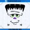 Halloween Frankenstein Face SVG Design