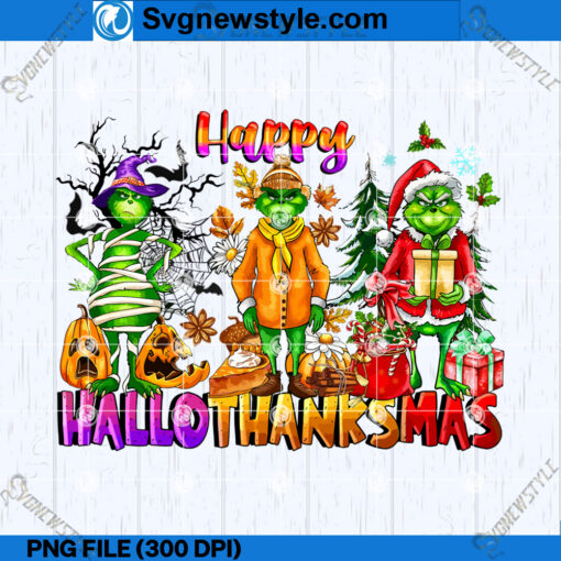 Happy Hallothanksmas PNG Design