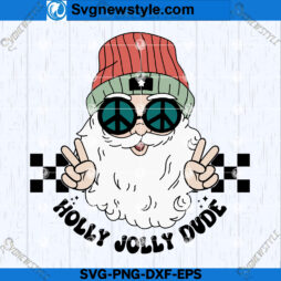 Holly Jolly Dude SVG Design