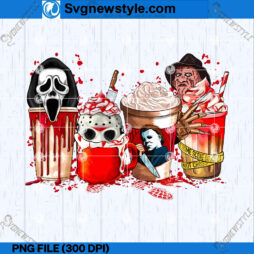 Horror Characters Coffee PNG