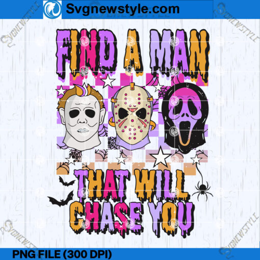 Find a Man That Will Chase You Horror PNG