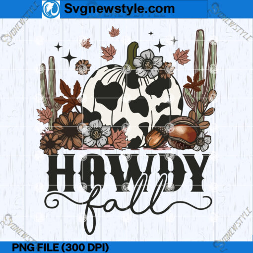 Howdy Fall PNG Design