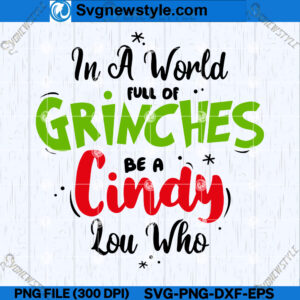 Cindy Lou Who SVG Design