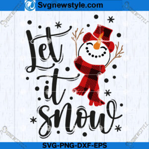 Let It Snow Christmas SVG