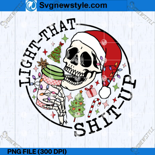 Skeleton Christmas Lights PNG