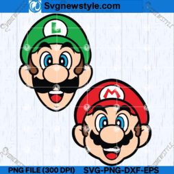 Mario and Luigi SVG Bundle