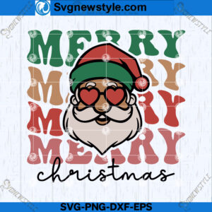 Merry Christmas Santa Claus SVG