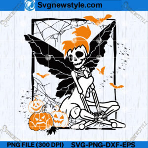 Halloween Pumpkin Skeleton SVG File