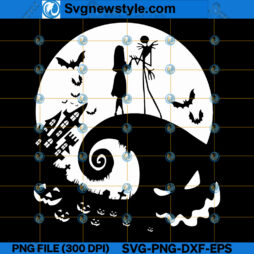 Jack and Sally Halloween SVG Design
