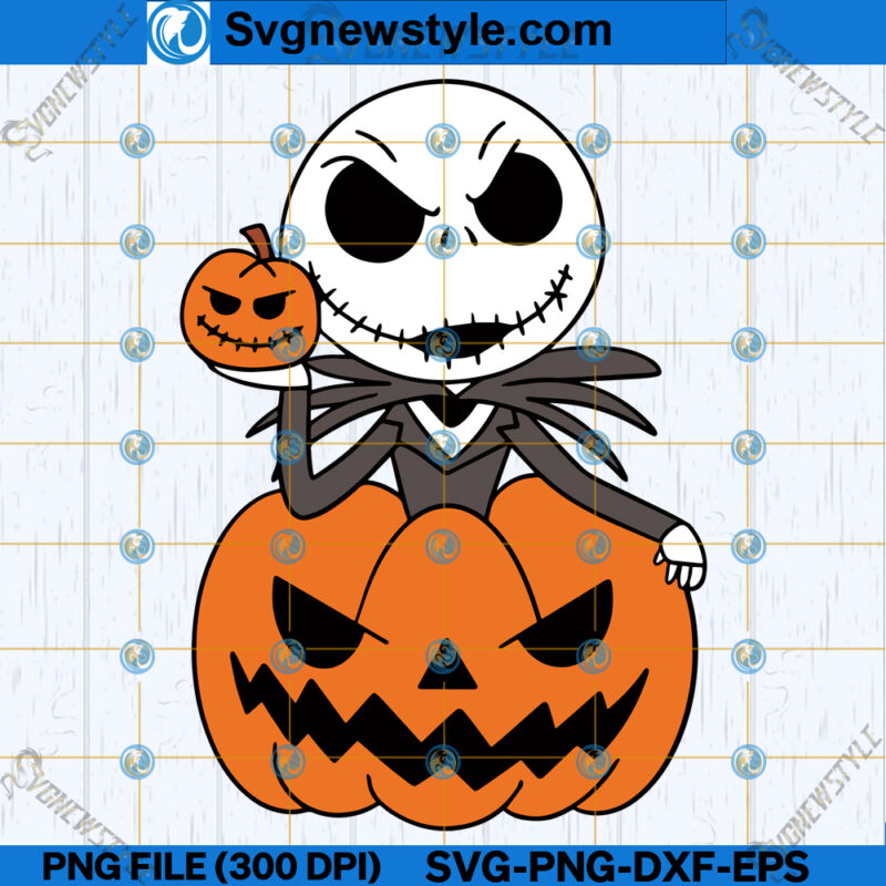 Jack Pumpkin King SVG, Jack Skellington SVG, PNG, Instant Download