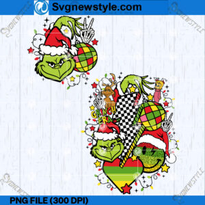 Vintage Grinch Christmas PNG