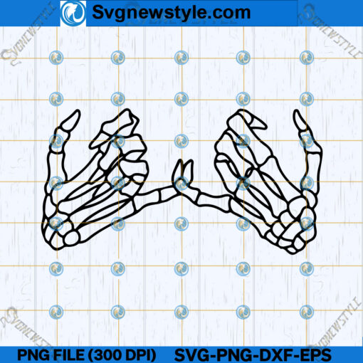 Skeleton Hands SVG Design