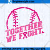 Softball Breast Cancer SVG