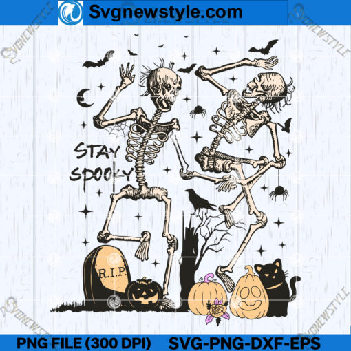 Halloween Skeleton Dance SVG PNG