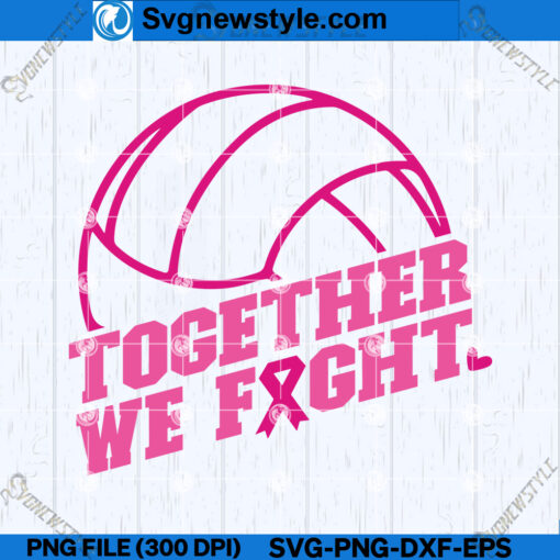 Together We Fight SVG Design