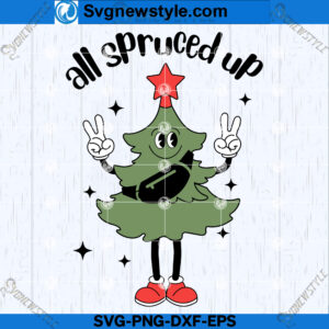 Groovy Christmas Tree SVG
