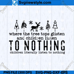 Christmas Tree Tops SVG