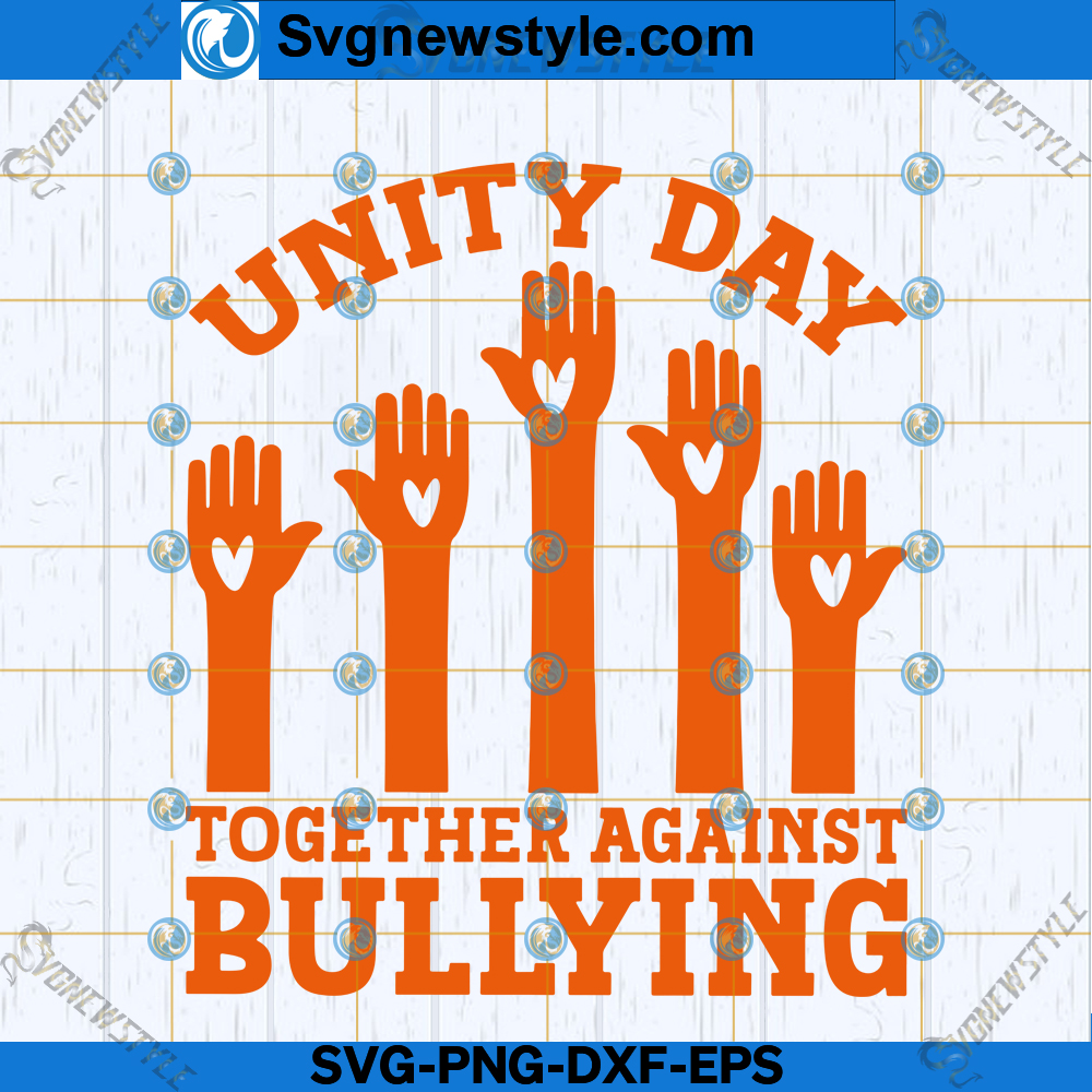 Unity Day Together Against Bullying SVG, PNG, DXF, EPS, Digital Cut File
