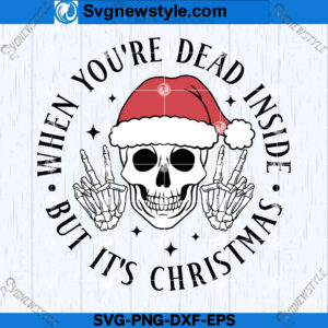 Dead Inside Christmas SVG