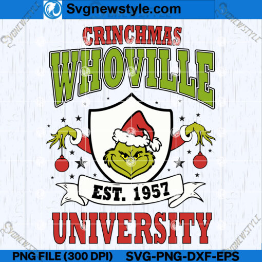 Whovillee University Christmas SVG