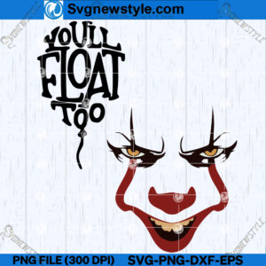 Horror Clown Balloon SVG Design