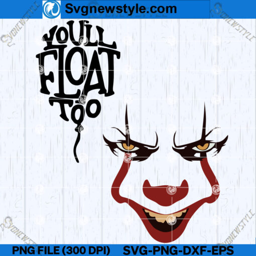 Horror Clown Balloon SVG Design