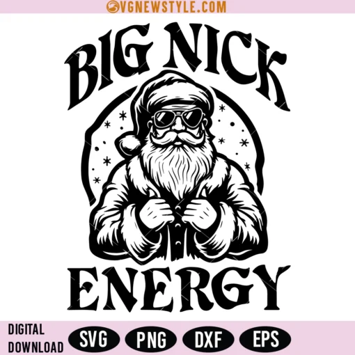 Santa Claus Big Nick Energy SVG