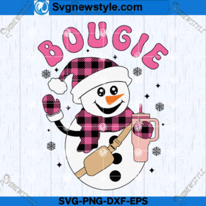Snowman Tumbler Belt Bag SVG