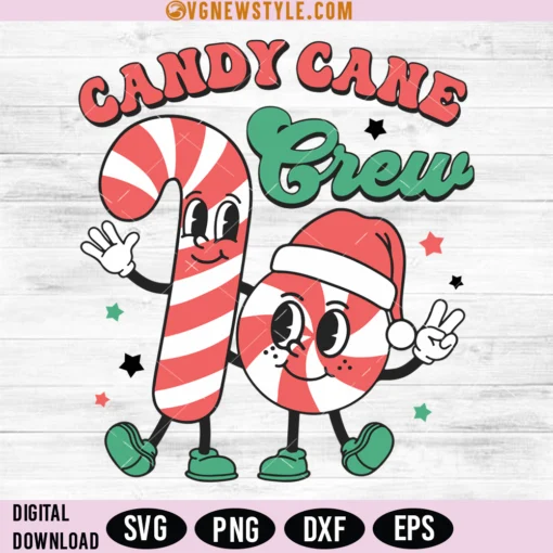 Candy Cane Crew SVG