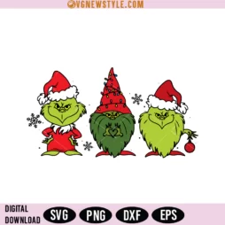 Christmas Grinch Gnome SVG