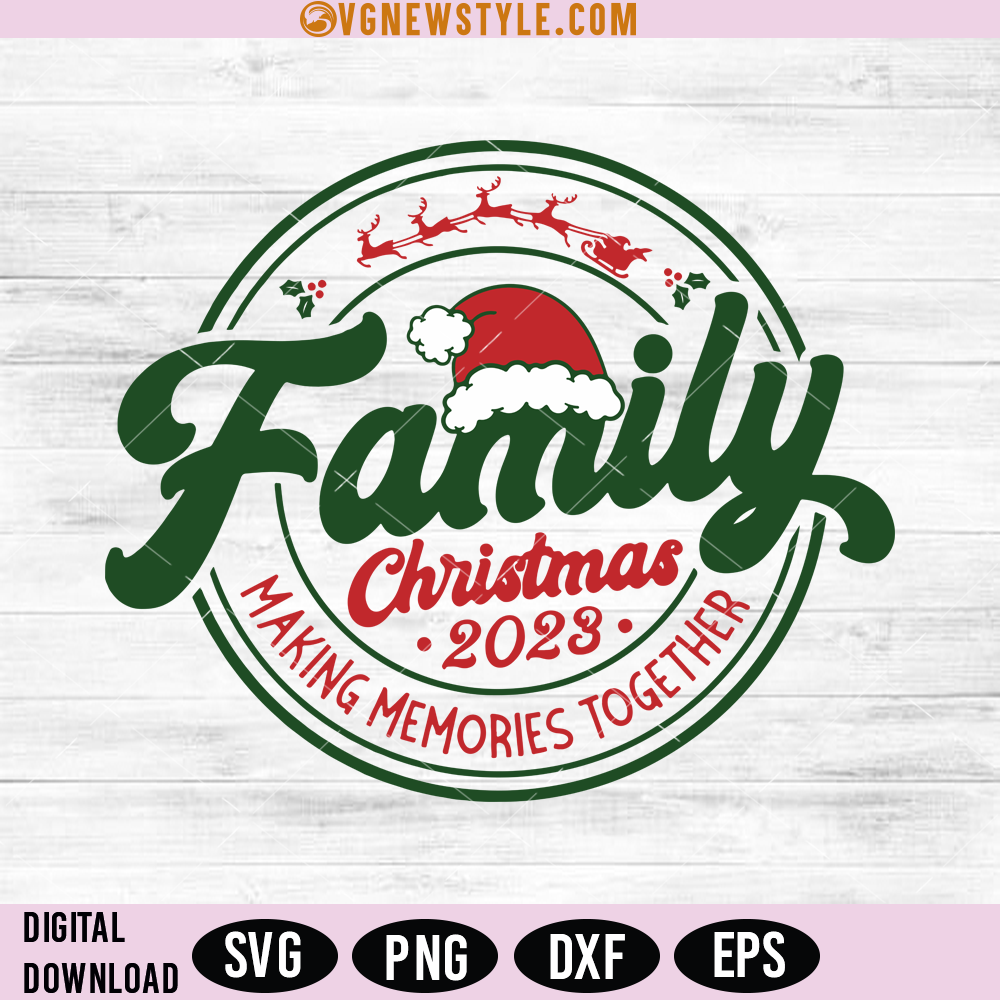 Family Christmas 2023 SVG