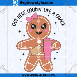 Gingerbread Stanley Tumbler Belt Bag svg