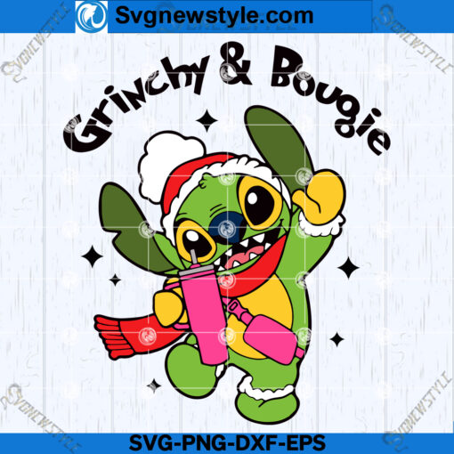 Mean Green Guy Christmas Stanley Tumbler SVG