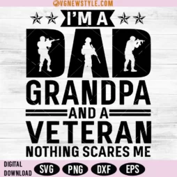 Veteran Dad Grandpa SVG