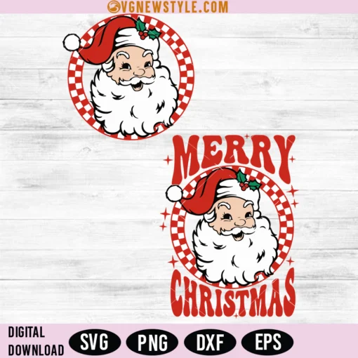 Merry Christmas Santa Claus SVG