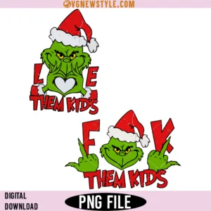 Love Them Kids Grinch PNG