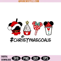 Mickey Christmas Snacks SVG