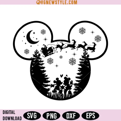 Christmas Mickey SVG