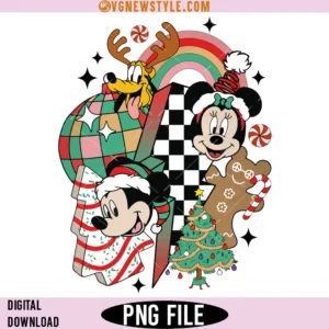 Mickey and Friends Christmas Sublimation PNG