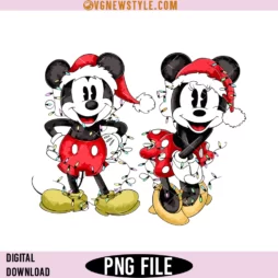 Mickey and Minnie Christmas PNG