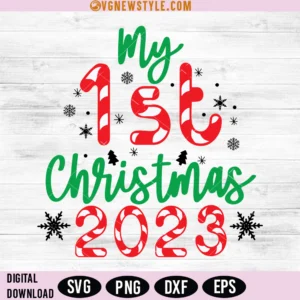 My First Christmas SVG