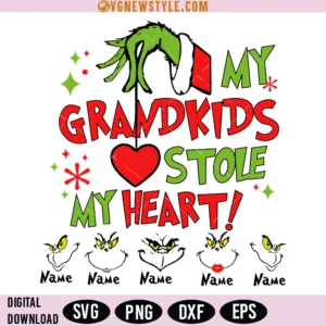 My Grandkids Stole My Heart SVG
