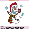 Olaf The Frozen Merry Christmas SVG