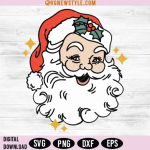 Retro Santa Claus SVG