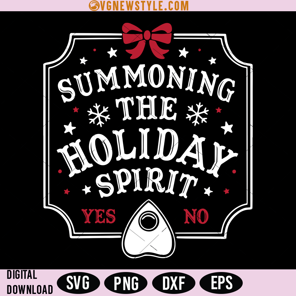 Summoning The Holiday Spirit Ouija svg