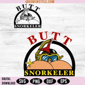 Butt Snorkeler SVG