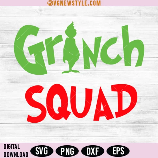 Grinch Squad SVG File