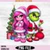 Grinch Pink Bougie Preppy Christmas Grinch PNG