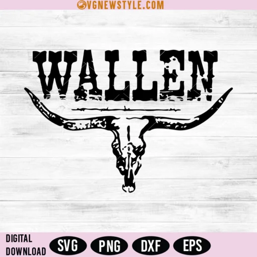 Country Cowboy Wallen SVG